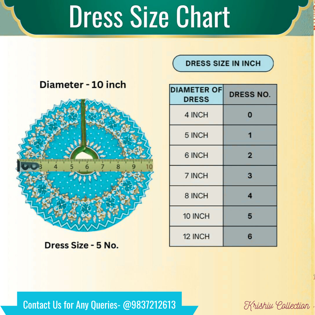 Multicolor Festive Embroidered Laddu Gopal Ji Poshak – Traditional Design