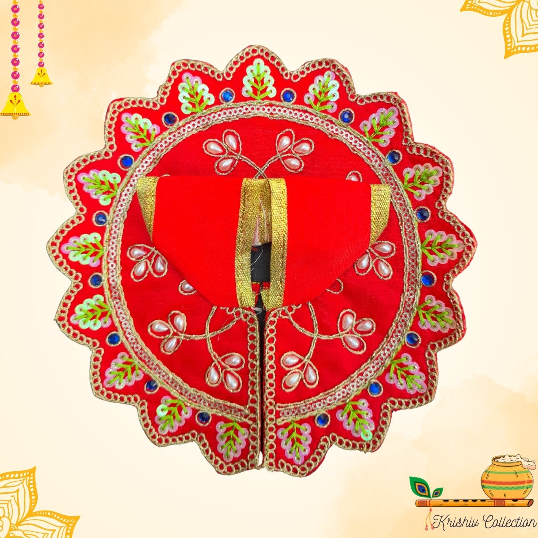 Magenta Pink Embroidered Laddu Gopal Ji Poshak – Royal Blossom Collection