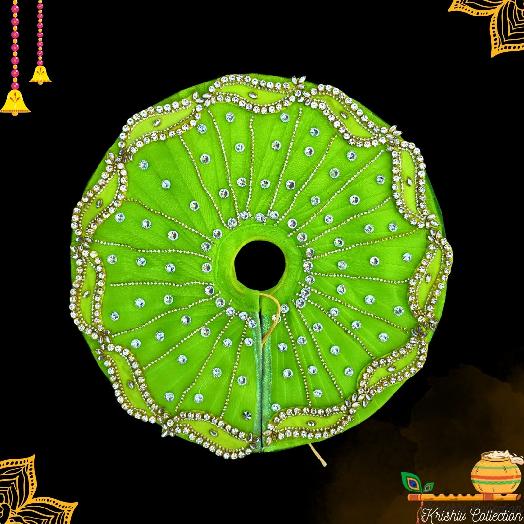 Royal Green Laddu Gopal Ji Poshak Set with Pagdi & Dhoti – Divine Grace Collection With Matching Pagdi